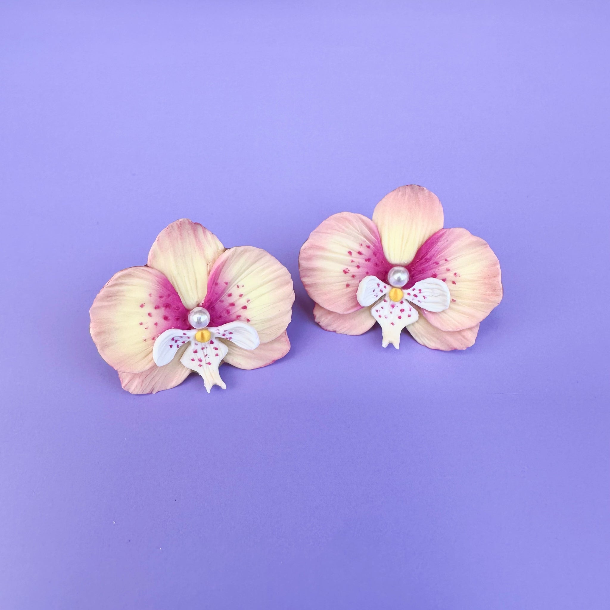 Yellow Orchid 12 - Large
